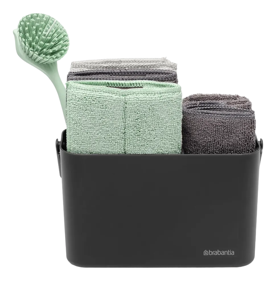 Brabantia SinkSide Gootsteenorganizer Dark Grey aanrecht organiser set 8-delig