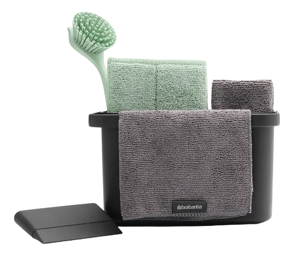 Brabantia SinkSide Gootsteenorganizer Dark Grey aanrecht organiser set 8-delig