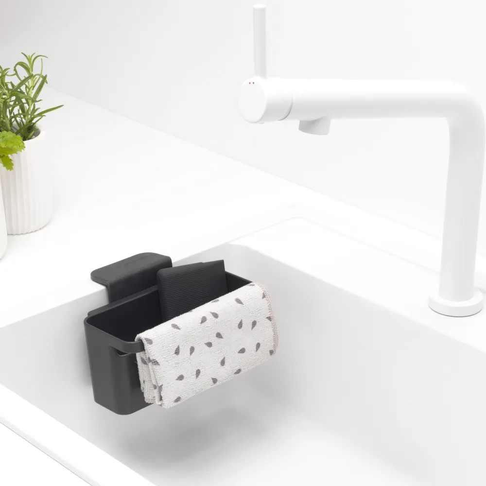 Brabantia Sink Side Gootsteenorganiser - Dark Grey Hot