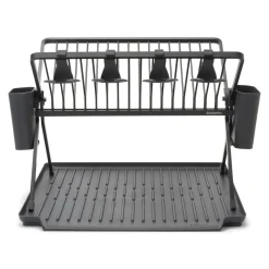 Brabantia SinkSide Inklapbaar Afdruiprek - met Bestekhouder - Dark Grey