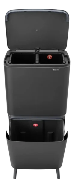 Brabantia SortUp Hi Prullenbak Dark Grey 20 + 25 liter