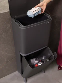 Brabantia SortUp Hi Prullenbak Dark Grey 20 + 25 liter