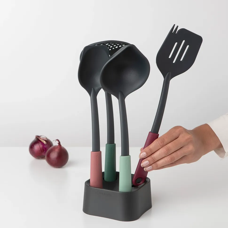 Brabantia Tasty+ Bakspaan Terracotta Pink plus Snijrand