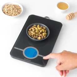 Brabantia Tasty+ Keukenweegschaal Digitaal Dark Grey op Batterijen Keukenset