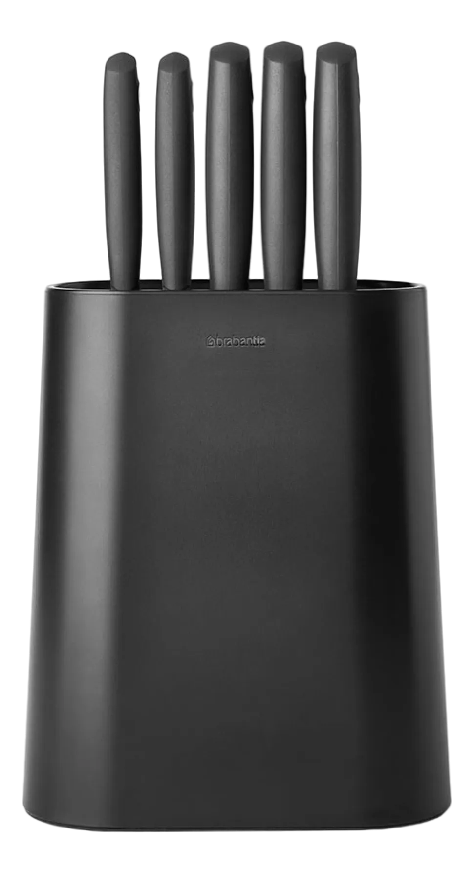 Brabantia Tasty+ Messenblok Dark Grey met 5 Messen