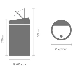 Brabantia Touch Bin Afvalemmer 60 Liter - 120510