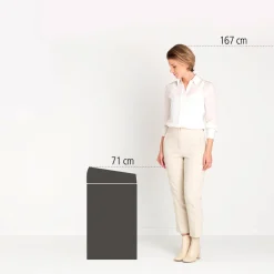 Brabantia Touch Bin Afvalemmer 60 Liter - Soft Beige