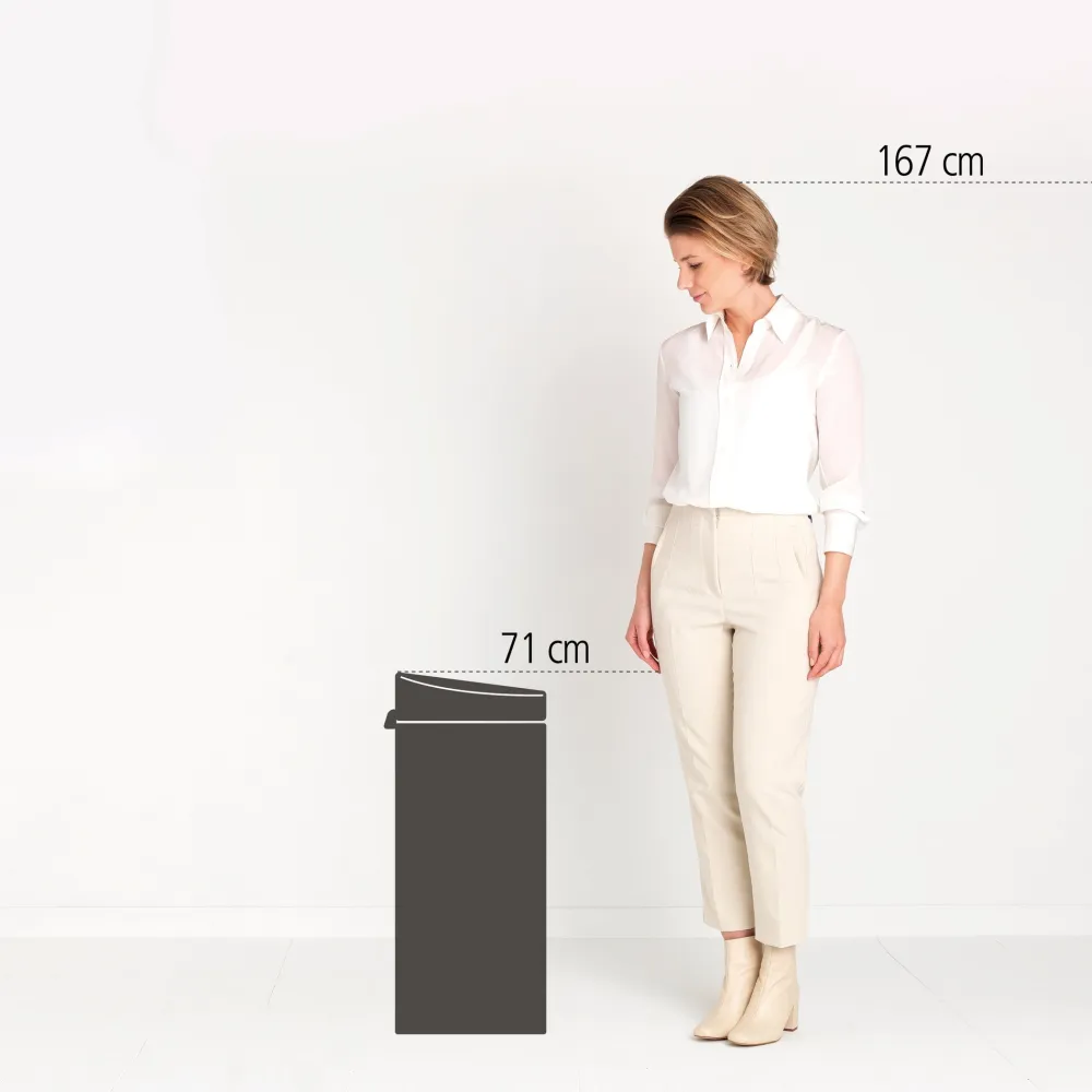 Brabantia Touch Bin Afvalemmer 30 Liter - Soft Beige Clearance