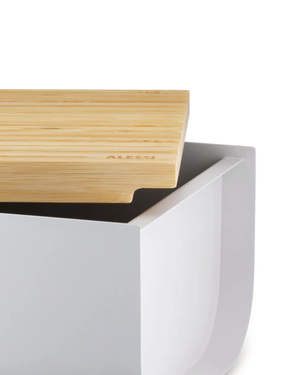 Broodmand + Broodplank Alessi Mattina Dark Grey