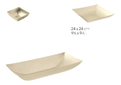 Sambonet Broodmand Linea Q Antique PVD Champagne 30 x 12 cm