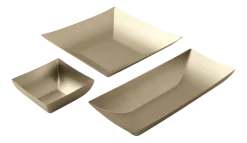 Sambonet Broodmand Linea Q Antique PVD Champagne 30 x 12 cm