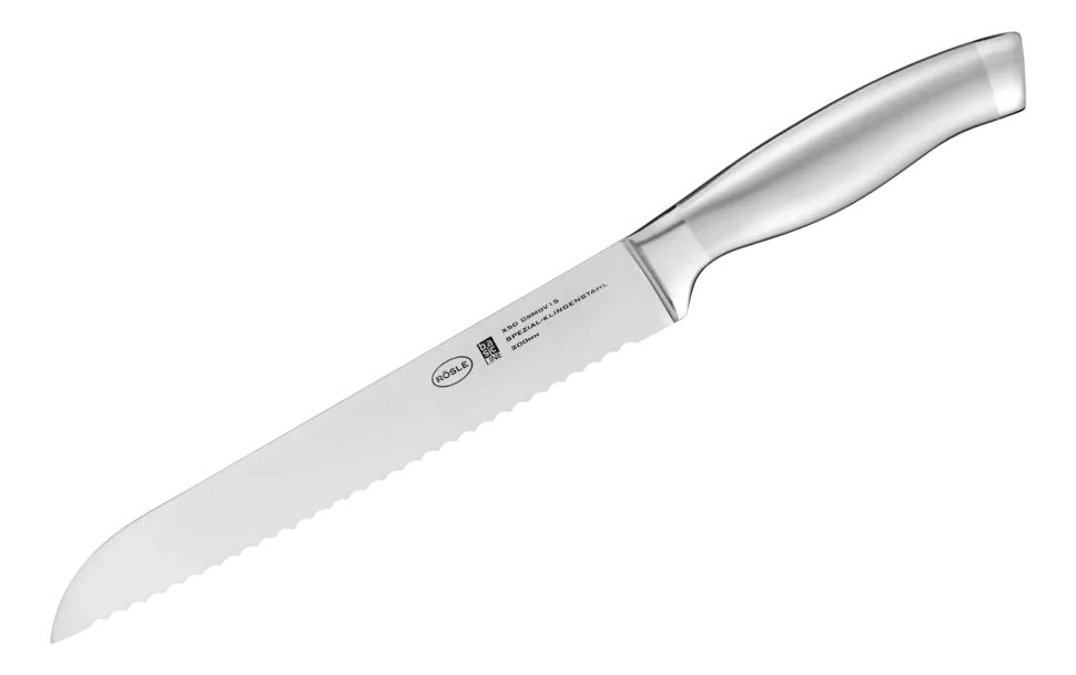 Broodmes Rösle Basic Line 20 cm Zilver