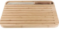 Pebbly Broodplank Met Broodmes Naturel 29x20 cm New