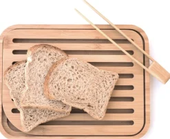 Pebbly Broodplank Naturel Met Tang 26x20 cm
