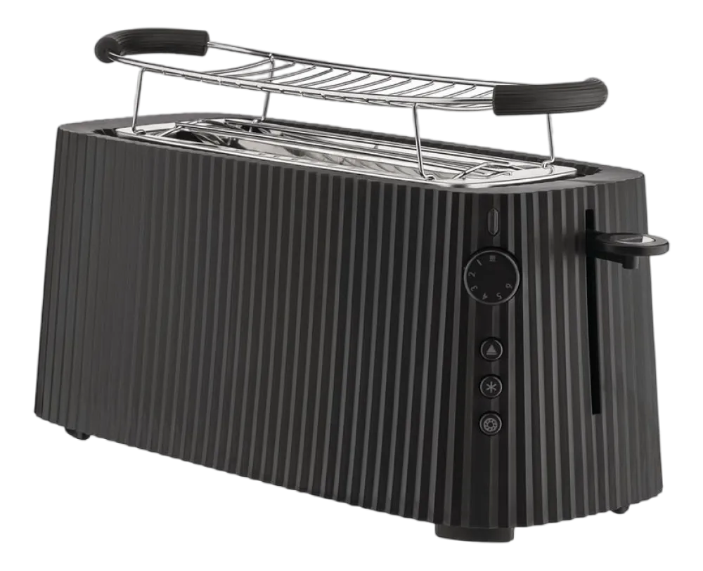 Alessi Broodrooster Plissé Long Toaster Black Hot