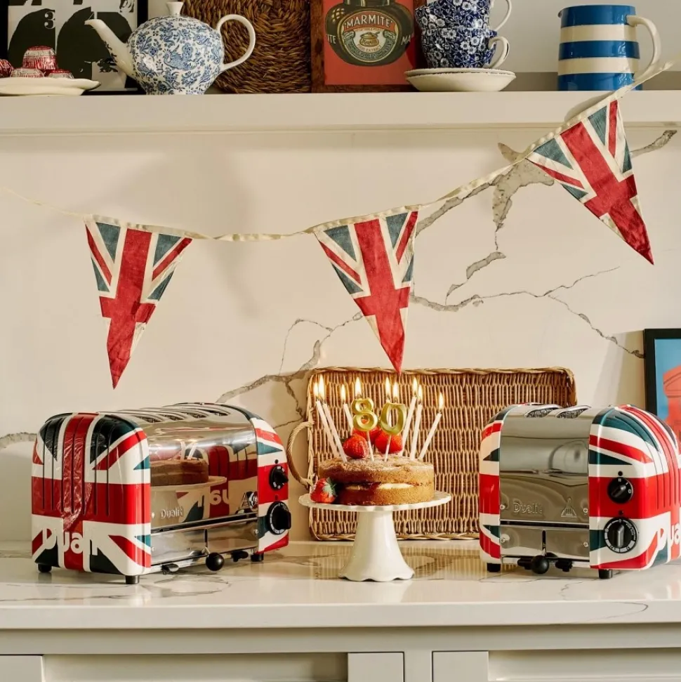 Broodrooster Dualit NewGen 2-Slots 80th Anniversary Union Jack