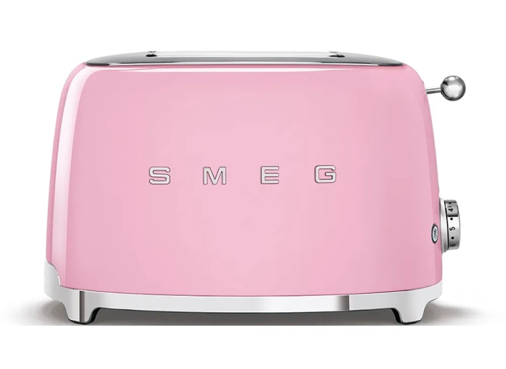 Smeg Broodrooster TSF01PKEU 2x2 50 Style Roze Sale