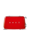 Smeg Broodrooster TSF03RDEU 4x4 50 Style Rood New