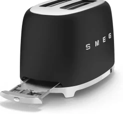 Broodrooster Smeg TSF01 2x2 50 Style Zwart Mat