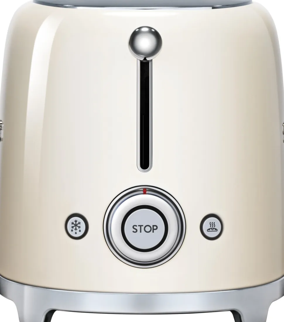 Broodrooster Smeg TSF02 2x4 50 Style Crème