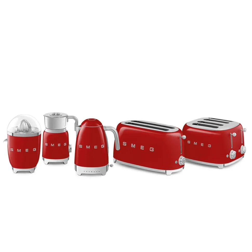 Broodrooster Smeg TSF02 2x4 50 Style Rood