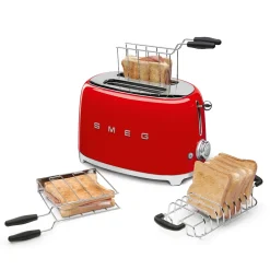 Smeg Broodrooster TSF01 2x2 50 Style Rood Clearance