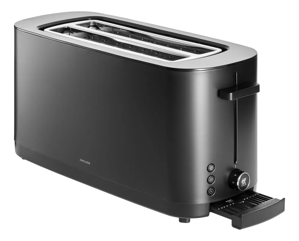 Zwilling Broodrooster Enfinigy Black 4/2 Met Broodjeswarmer