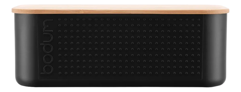 Bodum Broodtrommel Bistro Large Black met Bamboo Deksel Clearance