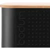 Bodum Broodtrommel Bistro Small Black met Bamboo Deksel New