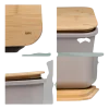Kela Broodtrommel Apart Met Deksel als Snijplank Grijs Clearance