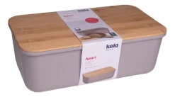 Kela Broodtrommel Apart Met Deksel als Snijplank Grijs Clearance