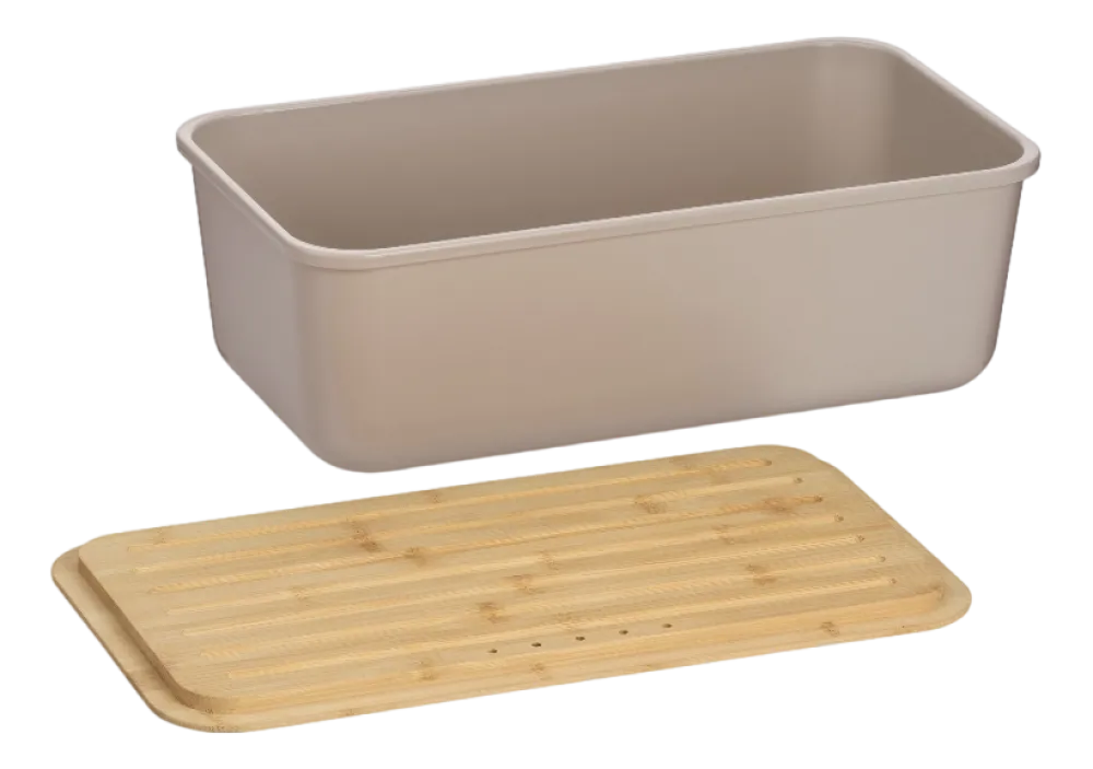 Kela Broodtrommel Apart Met Deksel als Snijplank Grijs Clearance