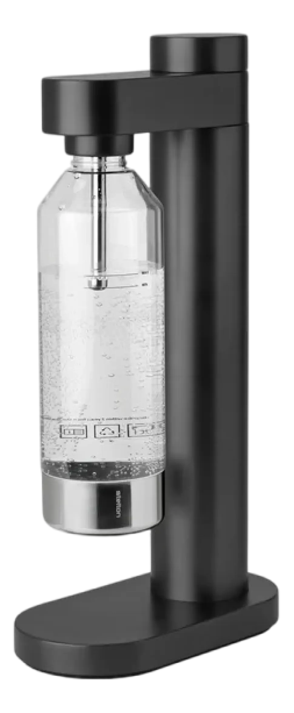 Bruiswatermachine Stelton Brus Carbonator Black Metallic
