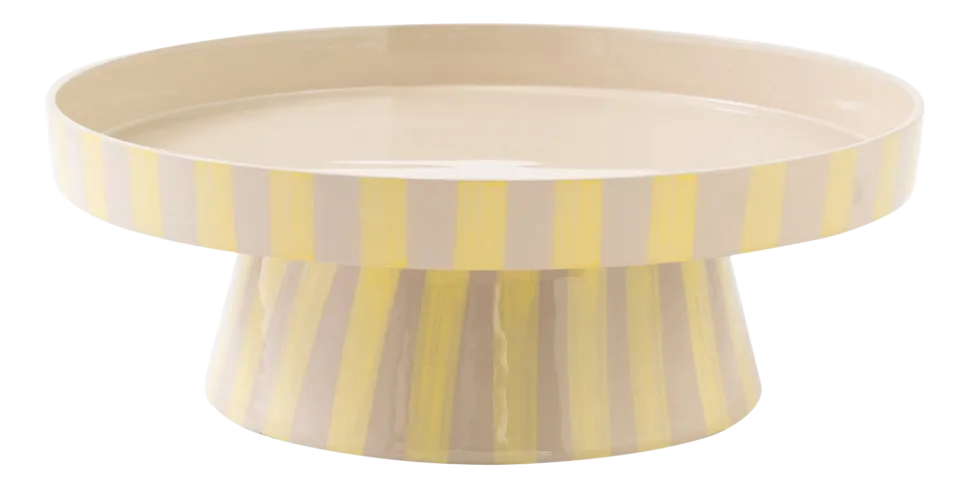 by fonQ Arcade Serveerschaal Ø 32 cm - Beige / Popcorn