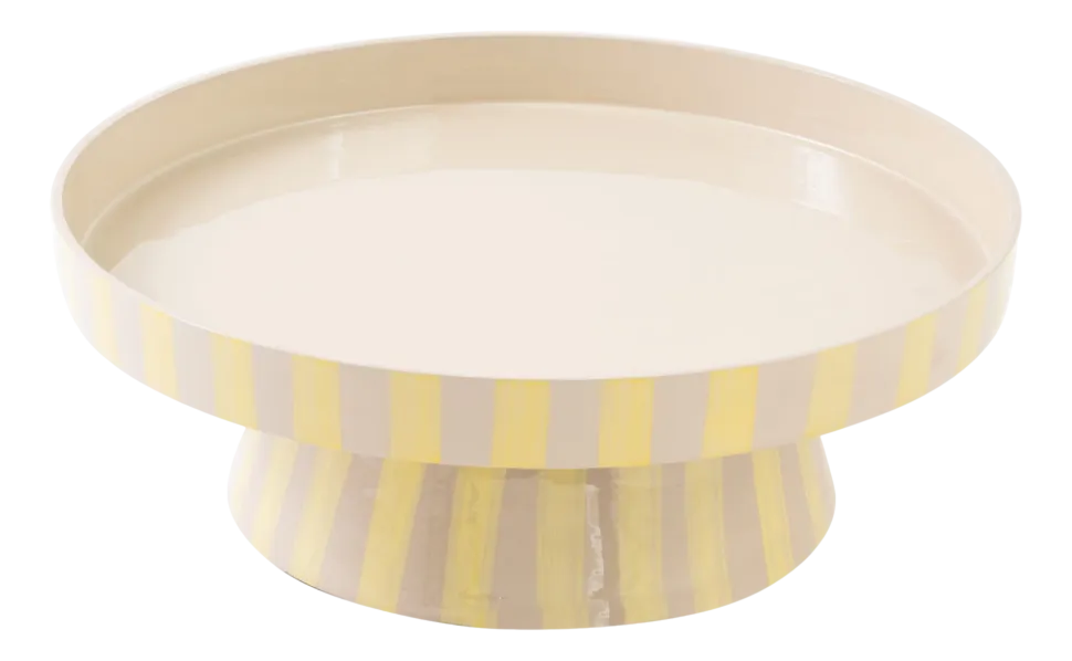 by fonQ Arcade Serveerschaal Ø 32 cm - Beige / Popcorn