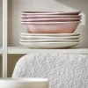 by fonQ Mixed Ceramics Ontbijtborden 4st. - Ø 22 cm - Crème