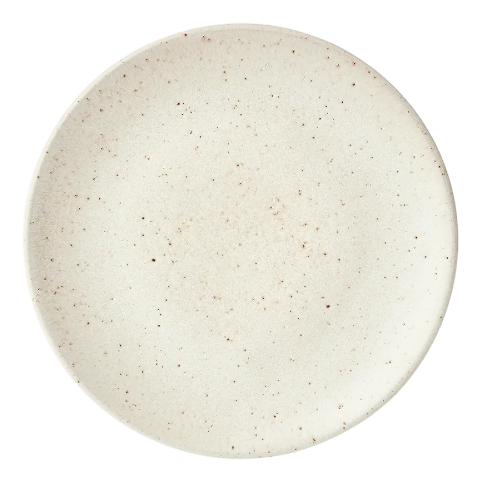 by fonQ Mixed Ceramics Ontbijtborden 4st. - Ø 22 cm - Crème
