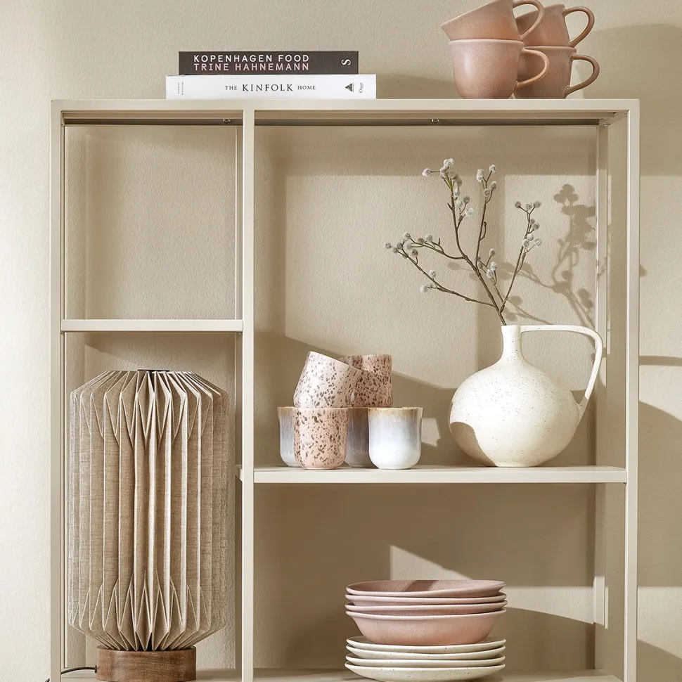 by fonQ Mixed Ceramics Ontbijtborden 4st. - Ø 22 cm - Crème