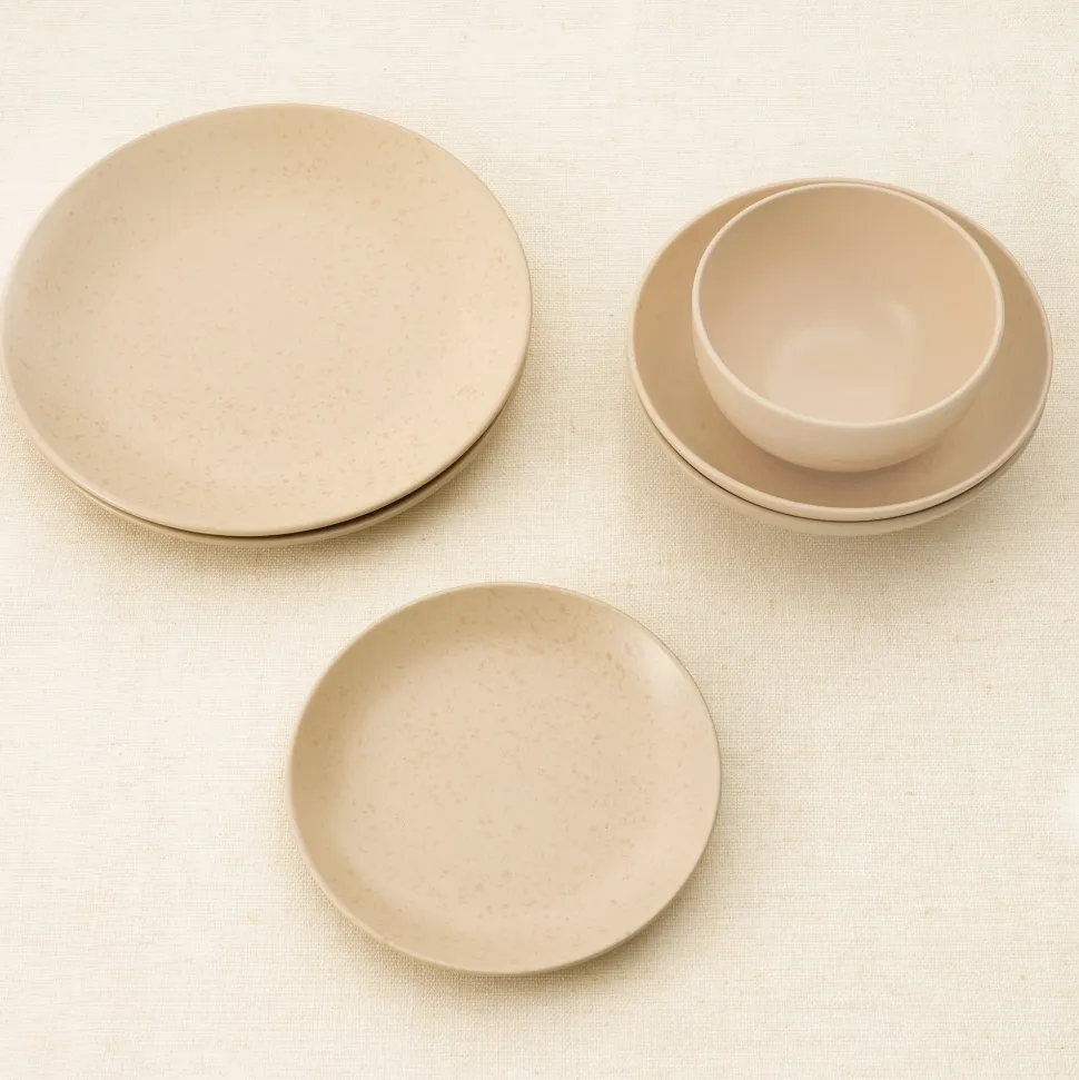 by fonQ Pebbled Serviesset 24-delig - Beige