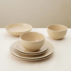by fonQ Pebbled Serviesset 24-delig - Beige