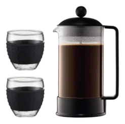 Cafetière Bodum Brazil Black Recht Handvat 1 Liter