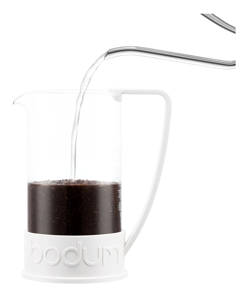 Bodum Cafetière Brazil White Gebogen Handvat 1L New