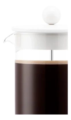 Bodum Cafetière Brazil White Gebogen Handvat 1L New