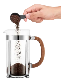 Cafetière Bodum Chambord Met Houten Handvat 8 Kops Zilver 1 L