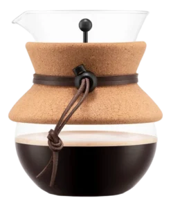 Bodum Cafetière Pour Over Met Filter en Kurken Hals Bruin 500 ml Outlet