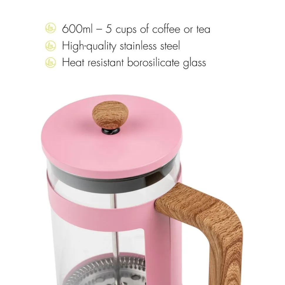 Cafetière Leopold Vienna Franca Roze 600 ml