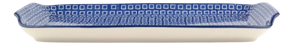 Bunzlau Castle Cakeschaal Blue Diamond Oblong New