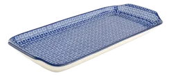 Bunzlau Castle Cakeschaal Blue Diamond Oblong New