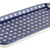 Cakeschaal Bunzlau Castle Oblong Blue Eyes (14,5 x 31,5 cm)