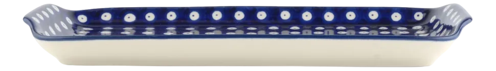 Cakeschaal Bunzlau Castle Oblong Blue Eyes (14,5 x 31,5 cm)